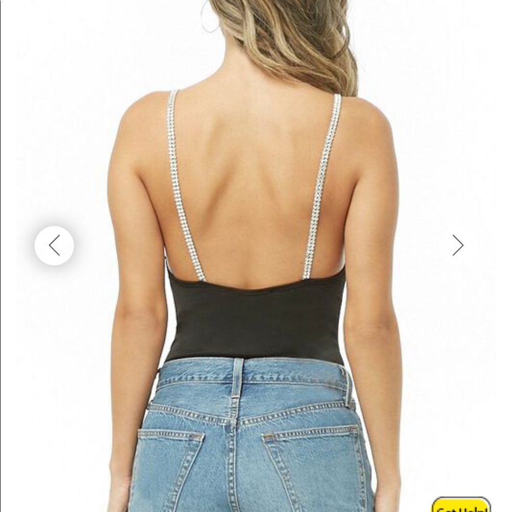 NWT: Forever 21 Bodysuit w/ Rhinestones
